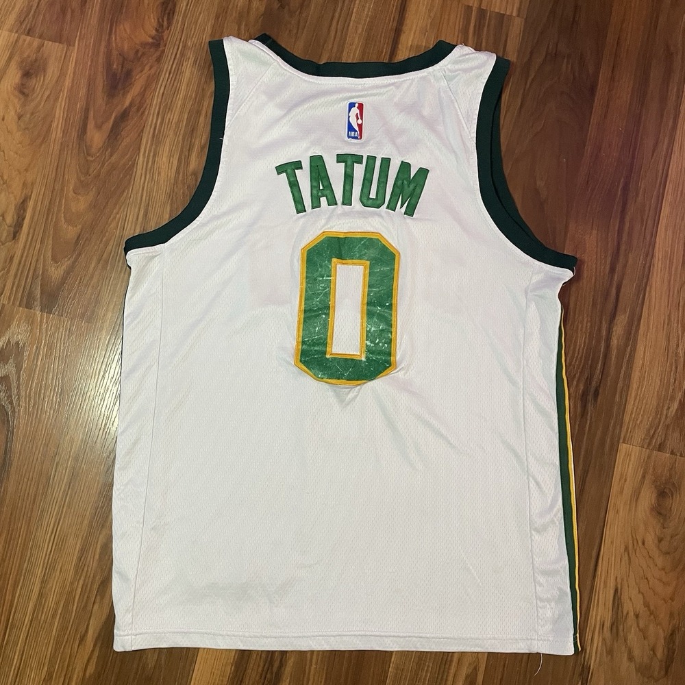 Nike Jayson Tatum #0 City Connect White Jersey NBA Boston Celtics Women's Large